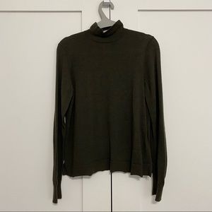 Frank & Oak Dark Green Merino Wool Sweater (S)